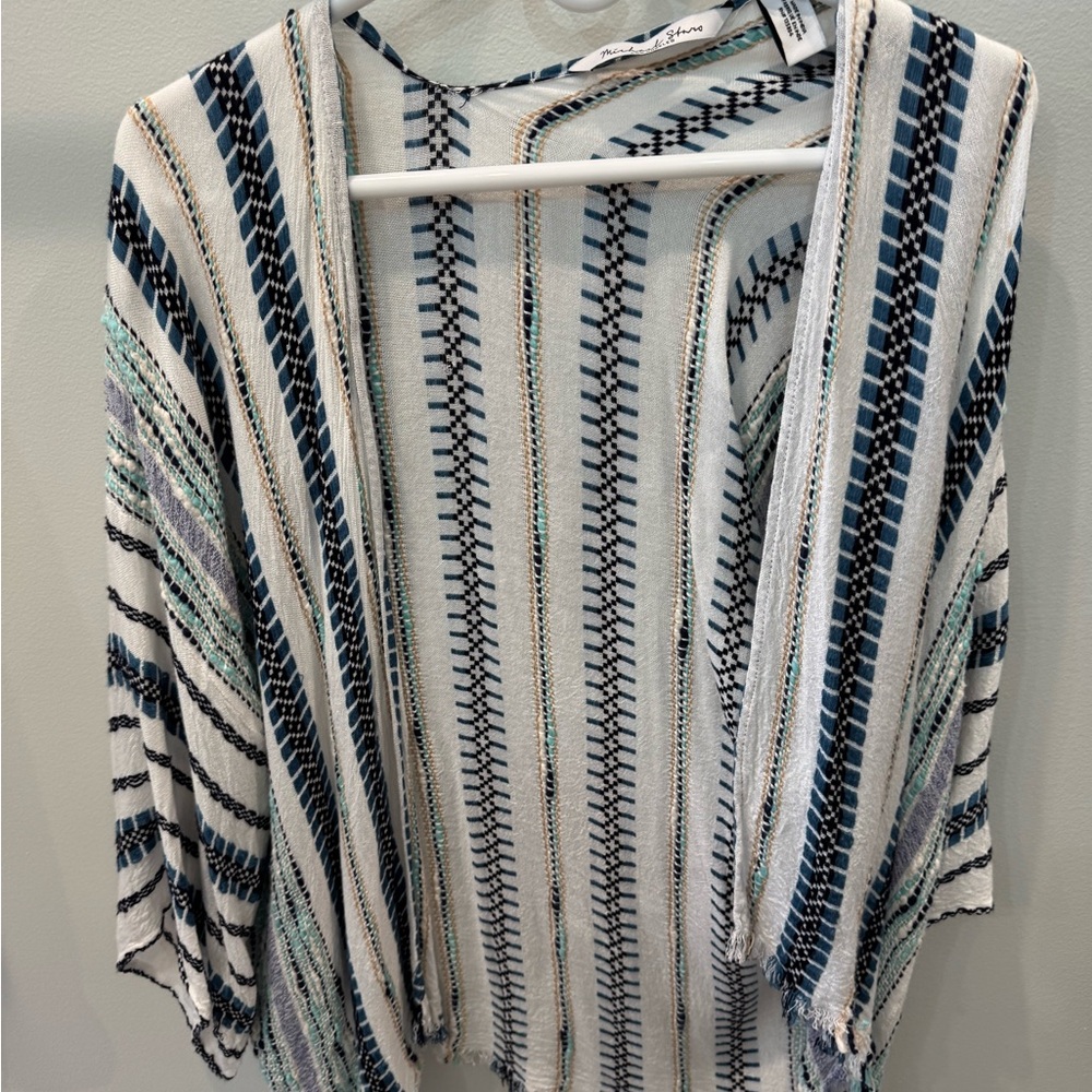Michael Stars Geometric Patterned Cardigan